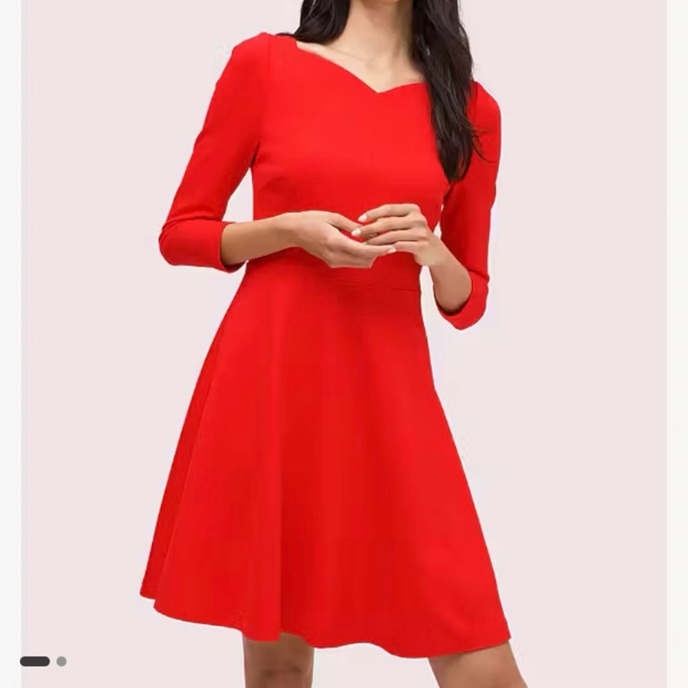 kate spade sweetheart neckline ponte dress size 2